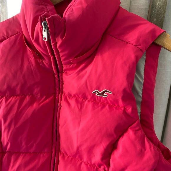 Vintage Hollister Hot Pink Puffer Vest - Picture 3 of 8